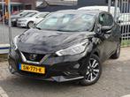 Nissan Micra 1.0L Acenta | Apple CarPlay | Airco | AFN.Trekh, Gebruikt, Leder en Stof, Zwart, Origineel Nederlands
