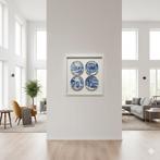 Delfts Blauw "4 Jaargetijden" Bordjes Royal Goedewaagen, Antiek en Kunst, Antiek | Wandborden en Tegels, Ophalen of Verzenden
