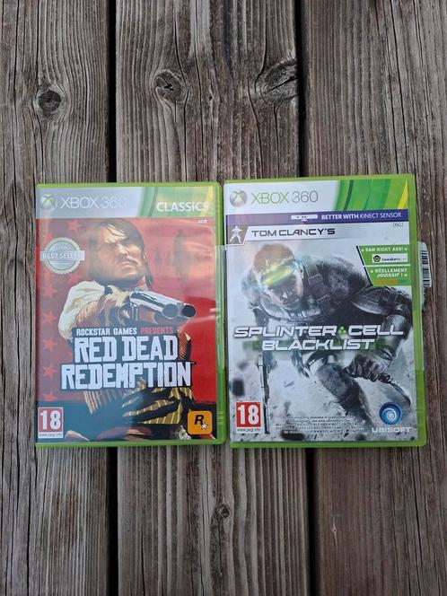 Xbox 360 Games: Splinter Cell & Red Dead Redemption, Spelcomputers en Games, Games | Xbox 360, Gebruikt, Avontuur en Actie, Vanaf 18 jaar