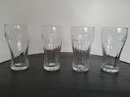 Coca Cola glazen 4 stuks voor €2,-, Ophalen, Glas of Glazen, Gebruikt, Glas