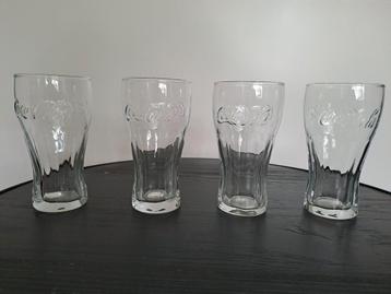 Coca Cola glazen 4 stuks voor €2,-  beschikbaar voor biedingen