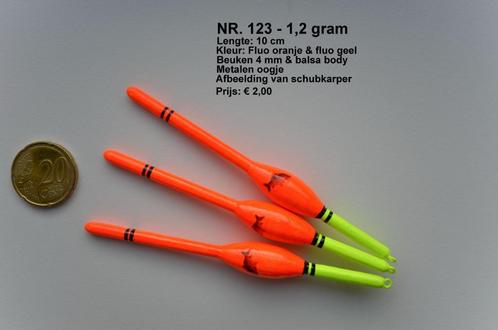 KARPERDOBBER HANDBUILT  NR. 123 / 1,2 gram, Watersport en Boten, Hengelsport | Karpervissen, Nieuw, Dobber of Lood, Ophalen of Verzenden