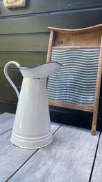 Brocante emaille waterkan wit, Antiek en Kunst, Antiek | Emaille, Ophalen of Verzenden