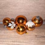 Kerstbal waarvan 2 met afbeelding kerst oud vintage, Ophalen of Verzenden, Zo goed als nieuw