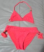 Neon roze bikini mt.140, Ophalen, Zo goed als nieuw, Meisje, Sport- of Zwemkleding