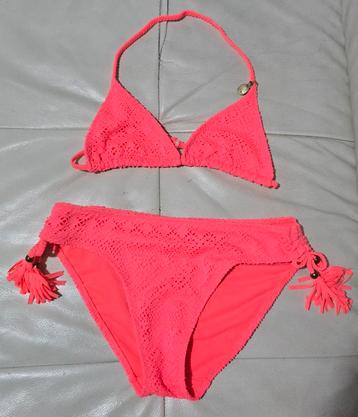 Neon roze bikini mt.140 beschikbaar voor biedingen