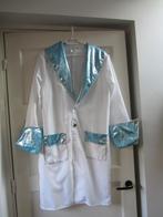Rock en Roll Jas Wit/Blauw/Zilverkleurig Maat 50, Kleding | Heren, Carnaval, Maat 48/50 (M), Ophalen of Verzenden, Kleding
