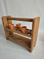 Teak houten eierrekjes  4 soorten, Huis en Inrichting, Ophalen, Minder dan 5 flessen, Minder dan 50 cm, Hout