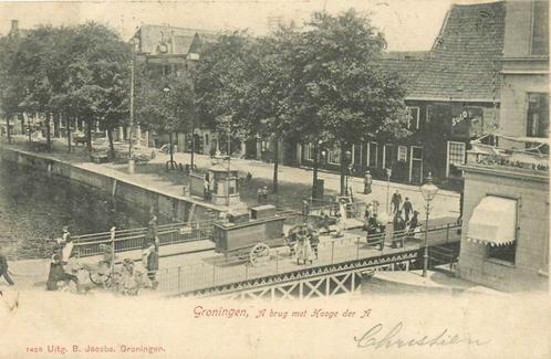 (304-206-047) Groningen A brug met Hooge der A, Verzamelen, Ansichtkaarten | Nederland, Groningen, Verzenden