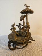 Antieke bronzen  Ashanti  GoudPot met Figuren, Antiek en Kunst, Kunst | Niet-Westerse kunst, Ophalen of Verzenden
