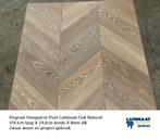 50,80m2 Visgraat Hongaarse Laminaat Oak Natural 20pak €695, Nieuw, Visgraat Hongaarsepunt laminaat, 75 m² of meer, Laminaat