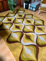 Vintage seventies vloerkleed tapijt, Huis en Inrichting, Stoffering | Tapijten en Kleden, Bruin, 150 tot 200 cm, Seventies, 200 cm of meer