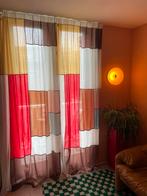 Vrolijke licht transparante patchwork gordijnen: 2 stuks, Ophalen, Overige kleuren, 200 cm of meer, 50 tot 100 cm