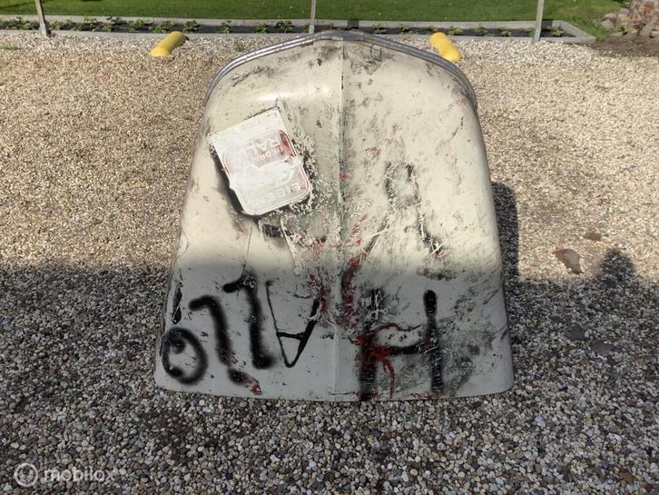 Volvo PV 544 444 kattenrug duett 210 motorkap wit, Auto-onderdelen, Carrosserie en Plaatwerk, Motorkap, Gebruikt, Ophalen of Verzenden