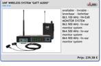 gatt audio uhf wireless transmitter (in ears), Ophalen of Verzenden, Zo goed als nieuw, Audio