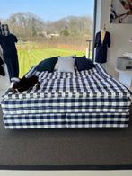 Showroom Hästens Eala blue check 180/200cm - Medium/Firm, Huis en Inrichting, Slaapkamer | Boxsprings, Luxe, Ophalen of Verzenden