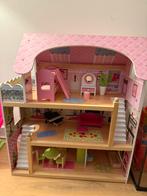 Houten poppenhuis, Ophalen, Zo goed als nieuw, Poppenhuis