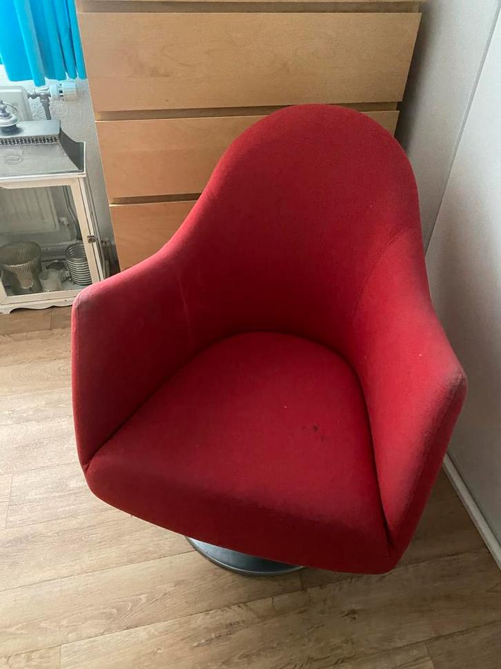 Topform Rode Stoel - Luxe & Comfortabel, Huis en Inrichting, Fauteuils, Gebruikt, Stof, 50 tot 75 cm, Minder dan 75 cm, Ophalen