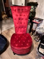 Bordeau barok stoel vidaXL, Huis en Inrichting, Stoelen, Ophalen, Zo goed als nieuw, Rood, Eén