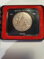 Canadese Dollar British Columbia 1871-1971, Ophalen of Verzenden, Overige landen, Losse munt, Zilver
