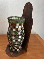 Mozaïek Windlicht met Metalen Standaard, Ophalen of Verzenden