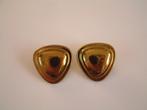 goudkleurige vintage oorbellen met clip, Ophalen of Verzenden