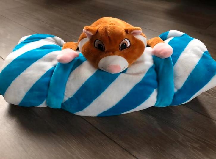 AH Hamster Fleece Deken - Zachte Knuffeldeken, Kinderen en Baby's, Speelgoed | Knuffels en Pluche, Nieuw, Overige typen, Ophalen of Verzenden