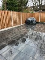 Tuintegels, 7 schuttingen en tuindeur TE KOOP!, 6 meter of meer, Ophalen of Verzenden, Hout, 1 tot 2 meter