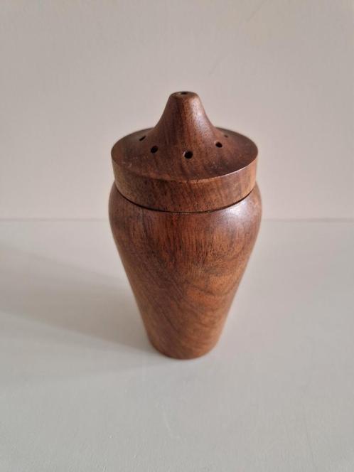 Vintage teak zoutstrooier, Antiek en Kunst, Antiek | Keukenbenodigdheden, Ophalen of Verzenden