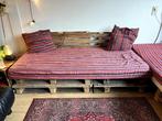 Palletbank (evt. inclusief matras + hoes), Ophalen, Hout, Gebruikt, Driepersoons