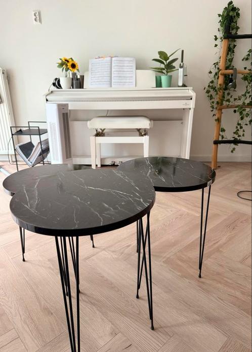 Bijzettafels Set van 3, Huis en Inrichting, Tafels | Bijzettafels, Zo goed als nieuw, Rond, Minder dan 45 cm, Minder dan 55 cm