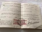 Vergunning Apeldoorn 1950 - Zeldzaam Document Antiek, Ophalen of Verzenden