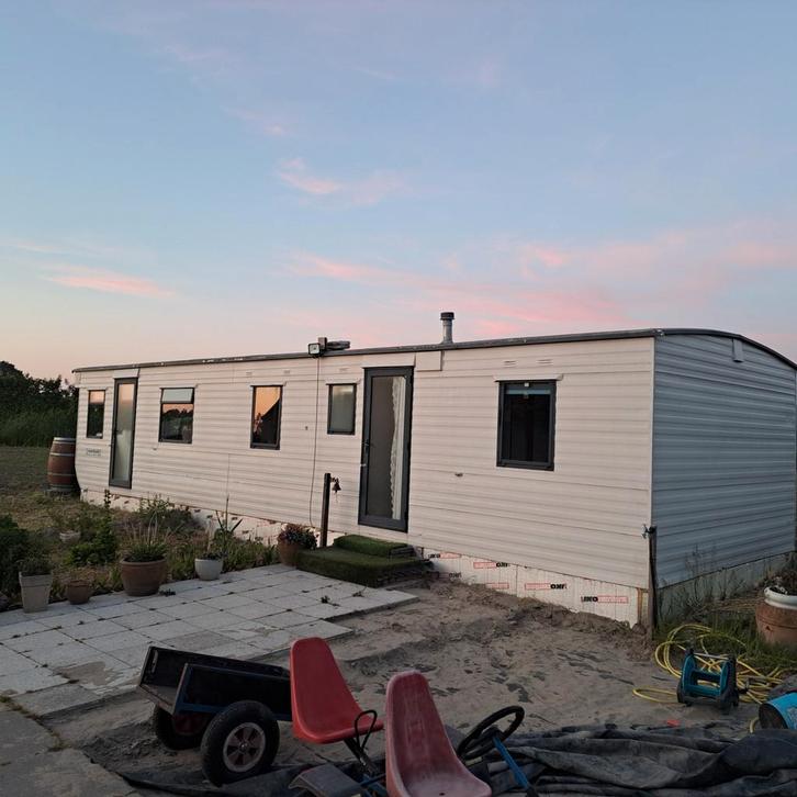 Stacaravan de Bonair super.      11.10 x 3.68 mtr, Caravans en Kamperen, Stacaravans, Ophalen