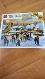 King Puzzel Winter Village 1000 stukjes, Ophalen of Verzenden, 500 t/m 1500 stukjes, Zo goed als nieuw, Legpuzzel