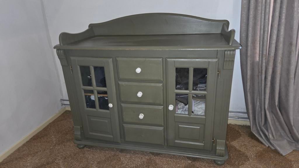 Oude Franse Brocante Kast, Huis en Inrichting, Kasten | Buffetkasten, Ophalen of Verzenden