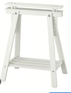 Ikea eikenblad op schragen, Ophalen, 50 tot 100 cm, 50 tot 100 cm, Zo goed als nieuw