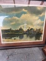 Reproductie gezicht op delft, Antiek en Kunst, Ophalen of Verzenden
