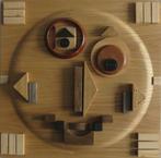 Houten 3D schilderij 40x40cm, Minder dan 50 cm, Nieuw, Ophalen of Verzenden, Schilderij
