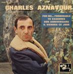 Charles Aznavour - For Me ...Formidable (E.P Single), Gebruikt, Wereldmuziek, 7 inch, Ophalen of Verzenden