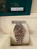 Rolex Datejust 31mm 2023 CHOCO !!!, Sieraden, Tassen en Uiterlijk, Horloges | Dames, Ophalen of Verzenden, Zo goed als nieuw, Goud