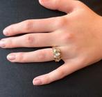 43 diamanten exclusieve 14k gouden dames ring briljant uniek, Voordeelsieraden, Verzenden, Zo goed als nieuw, 17 tot 18