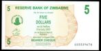 Bankbiljet - Zimbabwe 5 Dollars 2006 - UNC, Ophalen of Verzenden, Zimbabwe, Los biljet