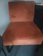 Fauteuil met fluwelen stof, Huis en Inrichting, Ophalen, Overige kleuren, Zo goed als nieuw, Eén