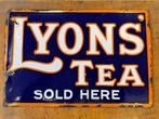 Lyons Tea emaille reclamebord, Antiek en Kunst, Antiek | Emaille, Ophalen of Verzenden