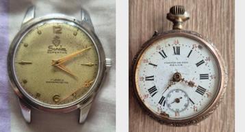 Chemin De Fer Belge Defect Zakhorloge en Sandoz Superthin. beschikbaar voor biedingen