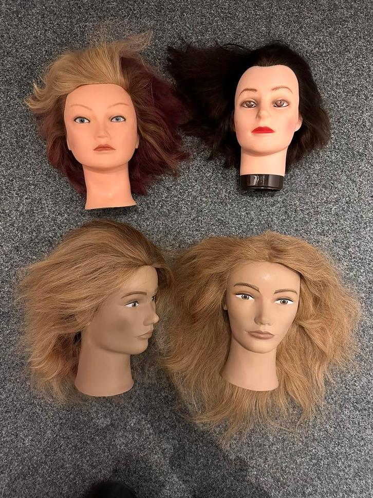 Oefen hoofden kapper, Sieraden, Tassen en Uiterlijk, Uiterlijk | Haarverzorging, Zo goed als nieuw, Ophalen