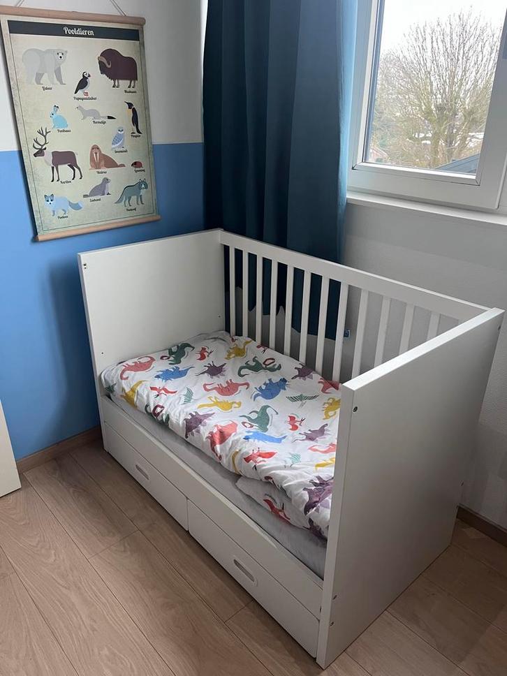 IKEA Stuva babybed/kinderbed verstelbaar, Kinderen en Baby's, Babywiegjes en Ledikanten, Gebruikt, Ledikant, Ophalen