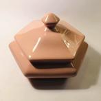 Leuke roze dekselschaal, bonbonschaal, sieradenschaal, Ophalen of Verzenden
