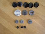 Knopen: ZWART / GRIJS; diverse maten, Ophalen of Verzenden, Gebruikt, Knoop of Knopen