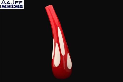 Mid century modern VAAS - Mondgeblazen - Vintage - 1950's, Huis en Inrichting, Woonaccessoires | Vazen, Gebruikt, Rood, Minder dan 50 cm
